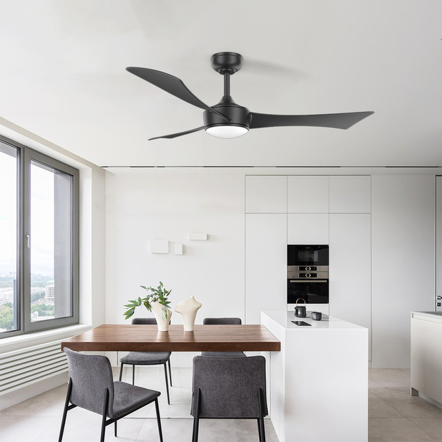 Energy-Saving Ceiling Fan 3 Blades Morden Decorative Hotel Home Indoor Ceiling Fan With Light And Remote Control