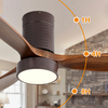 Decorative Solid Wood Ceiling Fan With Light KBS-52245