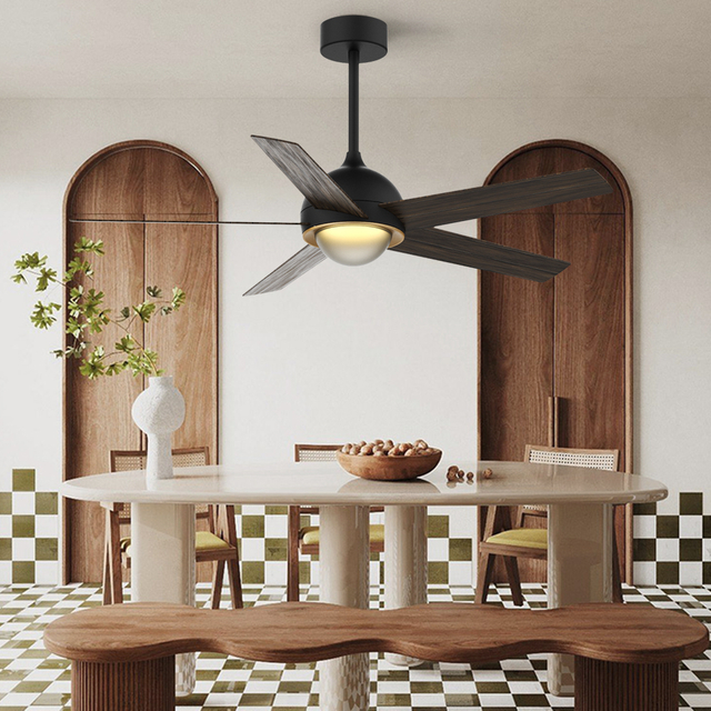 52 Inch Decorative Indoor Modern Ceiling Fan With Light For Living Room KBS-52K030