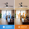 52 Inch Remote Control Dimmable Led Modern Ceiling Fan KBS-52K036