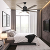 Indoor 66 Inch Smart Big Modern Ceiling Fan With Light KBS-66K001