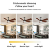 Living Room Led Light Solid Wood Ceiling Fan KBS-52232