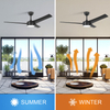 52 Inch Indoor Modern Decorative Ceiling Fan With LED Light And Remote Control KBS-52K170