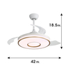 Indoor 42 Inch Smart Retractable Led Ceiling Fan With Light KBS-Y42116