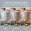 Low Profile Indoor Decorative 52 Inch Solid Wood Ceiling Fan KBS-52144