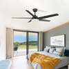 Home Decor Modern Fan Light Remote DC Motor LED Ceiling Fans With Light For Household KBS-52K151