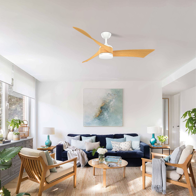 High End Luxury Ceiling Fans Modern Design 52 Inch 3 Blade Ceiling Fan With Light And Remote Control KBS-52K185