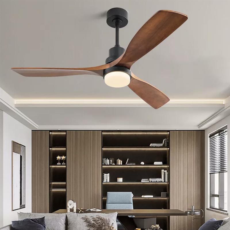 wooden ceiling fan