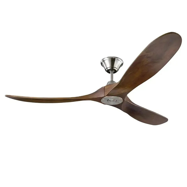 60 Inch Indoor Outdoor Decorative Reversible Solid Wood Ceiling Fan KBS-6004