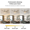 Indoor 52 Inch Luxury Decorative Chandelier Crystal Ceiling Fan With Light KBS-52K025