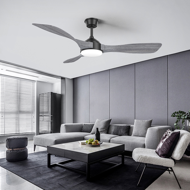 Indoor Decorative 52 Inch Solid Wood Ceiling Fan With Light KBS-52237