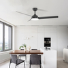 Modern Decorative Indoor 3 Blade Remote Control LED Ceiling Fan With Light KBS-52K152