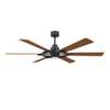 52 Inch 6 Blade Large Industrial Ceiling Fan Morden Minimalist Bldc Ceiling Fan With Light And Remote Control KBS-52K186