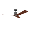 High Quality Ceiling Fan 52 Inch 3 Solid Wood Blade DC AC Motor Ceiling Fan With Light And Remote Control