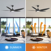 Indoor 60 Inch Modern Smart Big Ceiling Fan With Led Light KBS-60K003